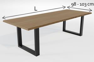 Tabletop length