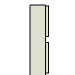 One-sided slats
