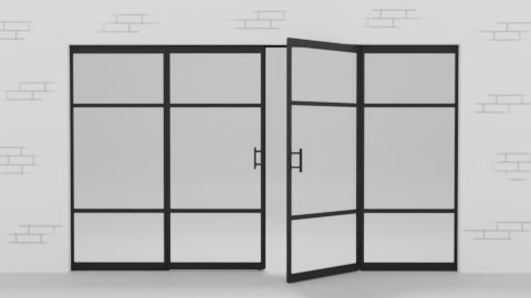 Pivot door (single or double door)